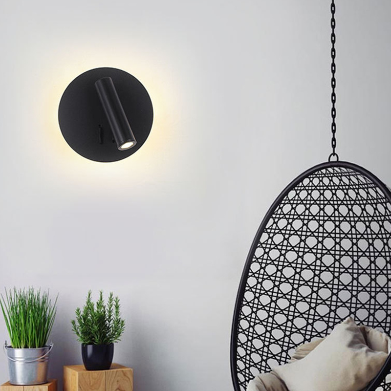 Lâmpada de leitura de parede LED ajustável