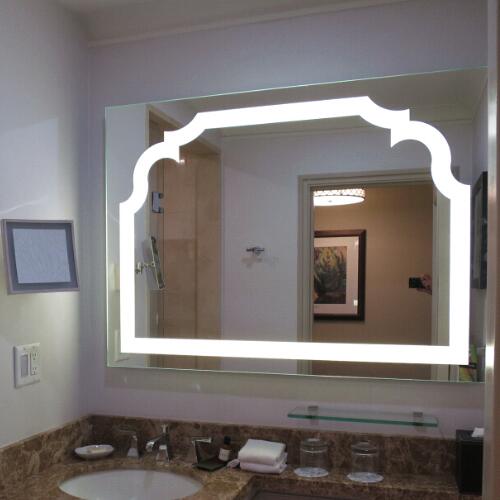 Custom vanity mirror with lights