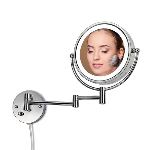 10X lighted makeup mirror