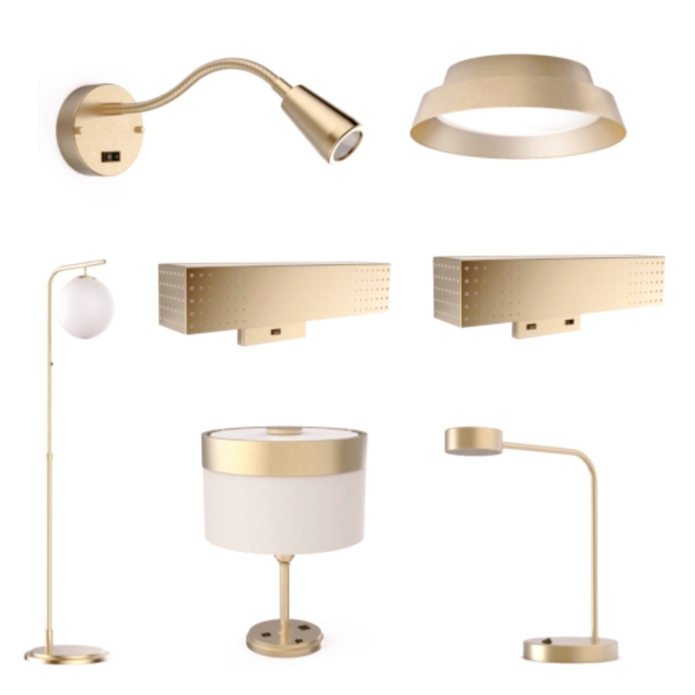 Contemporary decorative hotel room lighting