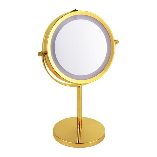 espelho de maquiagem com luzes e ampliação
