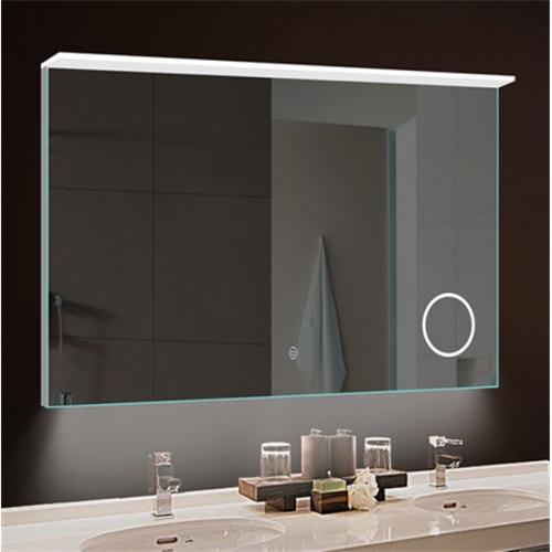 Bathroom mirror with lights and magnifying