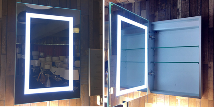 introdução de novo produto: armário de espelho led iluminado